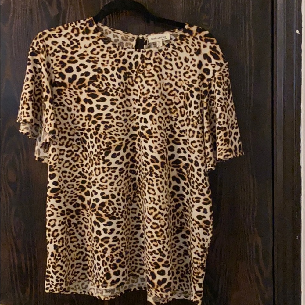 Animal print blouse